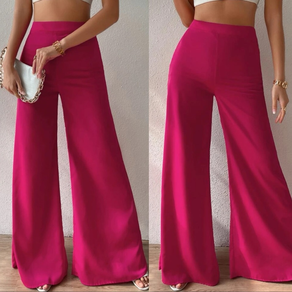 Comfy high waisted wide leg pants - Picture 9 of 16
